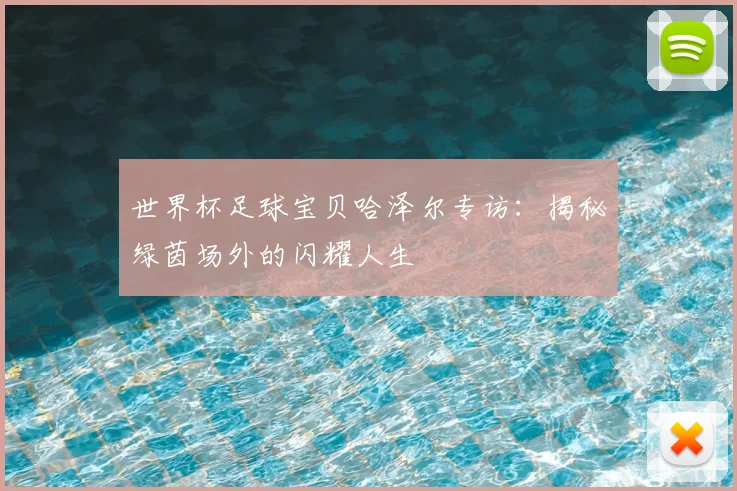 世界杯足球宝贝哈泽尔专访：揭秘绿茵场外的闪耀人生