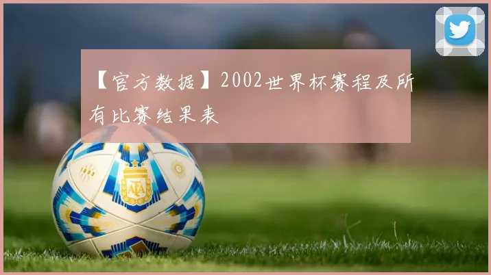 【官方数据】2002世界杯赛程及所有比赛结果表