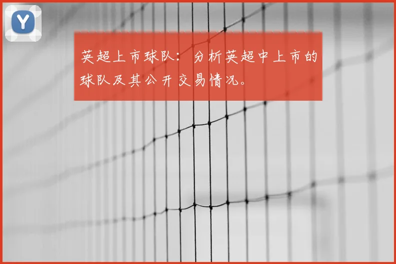 英超上市球队：分析英超中上市的球队及其公开交易情况。